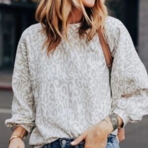 Rebecca Minkoff Rosie Leopard Print Sweatshirt